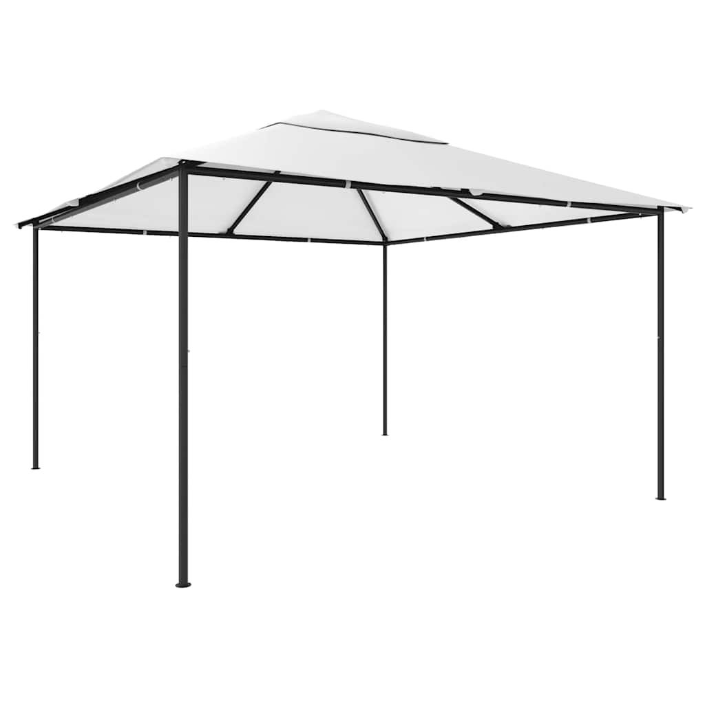 vidaXL Gazebo 13.1'x13.1'x9.8' White 0.6 oz/ftÂ²