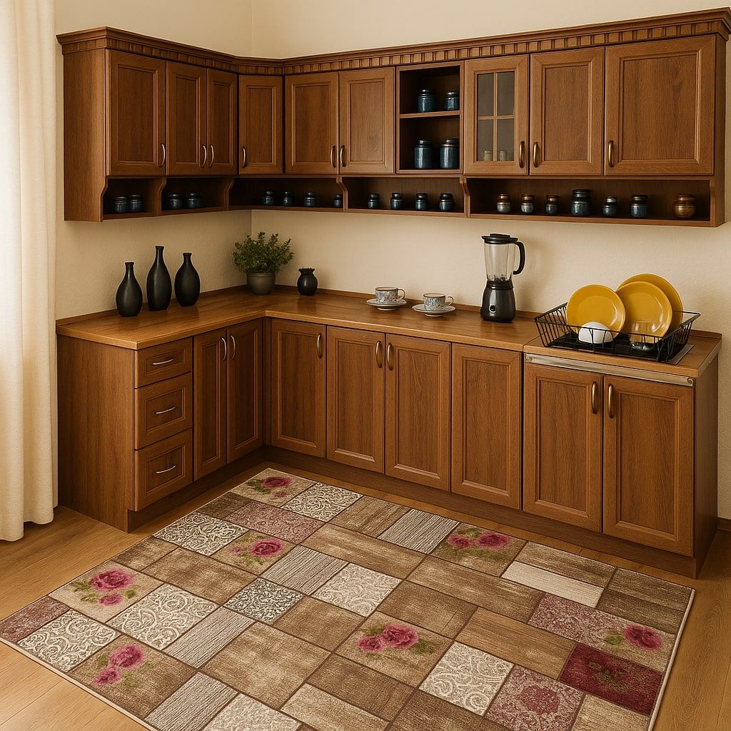 Country kitchen in brown shades