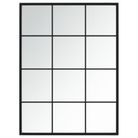 vidaXL Wall Mirror Black 31.5"x23.6" Metal