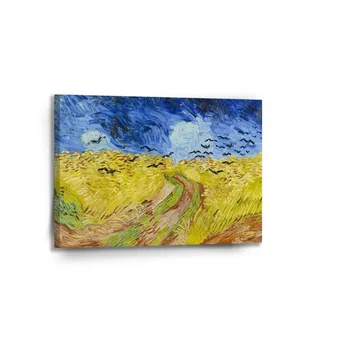 Sablio Obraz Pšeničné pole s vránami - Vincent van Gogh - 90x60 cm