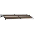 vidaXL Door Canopy Black 94.5"x39.4" PC