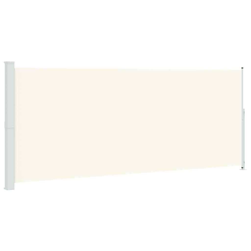 vidaXL Patio Retractable Side Awning 78.7"x196.9" Cream