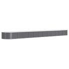 vidaXL Garden Raised Bed Galvanized Steel 201.6"x31.5"x14.2" Anthracite