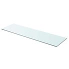 vidaXL Shelf Panel Glass Clear 35.4"x9.8"