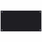 vidaXL Kitchen Backsplash Black 31.5"x15.7" Tempered Glass