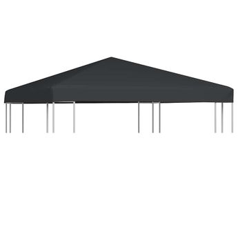 vidaXL Gazebo Top Cover 1 oz/ftÂ² 9.8'x9.8' Gray