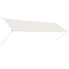 vidaXL Retractable Awning 157.5"x59.1" Cream
