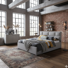Industrial bedroom: Modern comfort