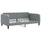 vidaXL Day Bed without Mattress Light Grey 100x190 cm Fabric