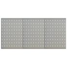 vidaXL Wall-mounted Peg Boards 3 pcs 40x58 cm Steel