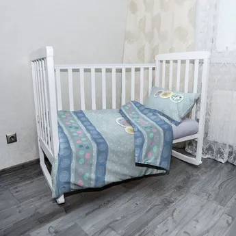 Sablio Mikroplyšové dětské povlečení do postýlky Plyšáčci - 100x135 / 40x60