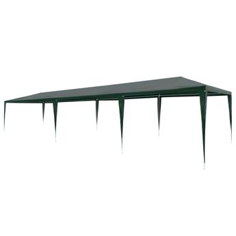vidaXL Party Tent PE Green 9.8'x29.5'