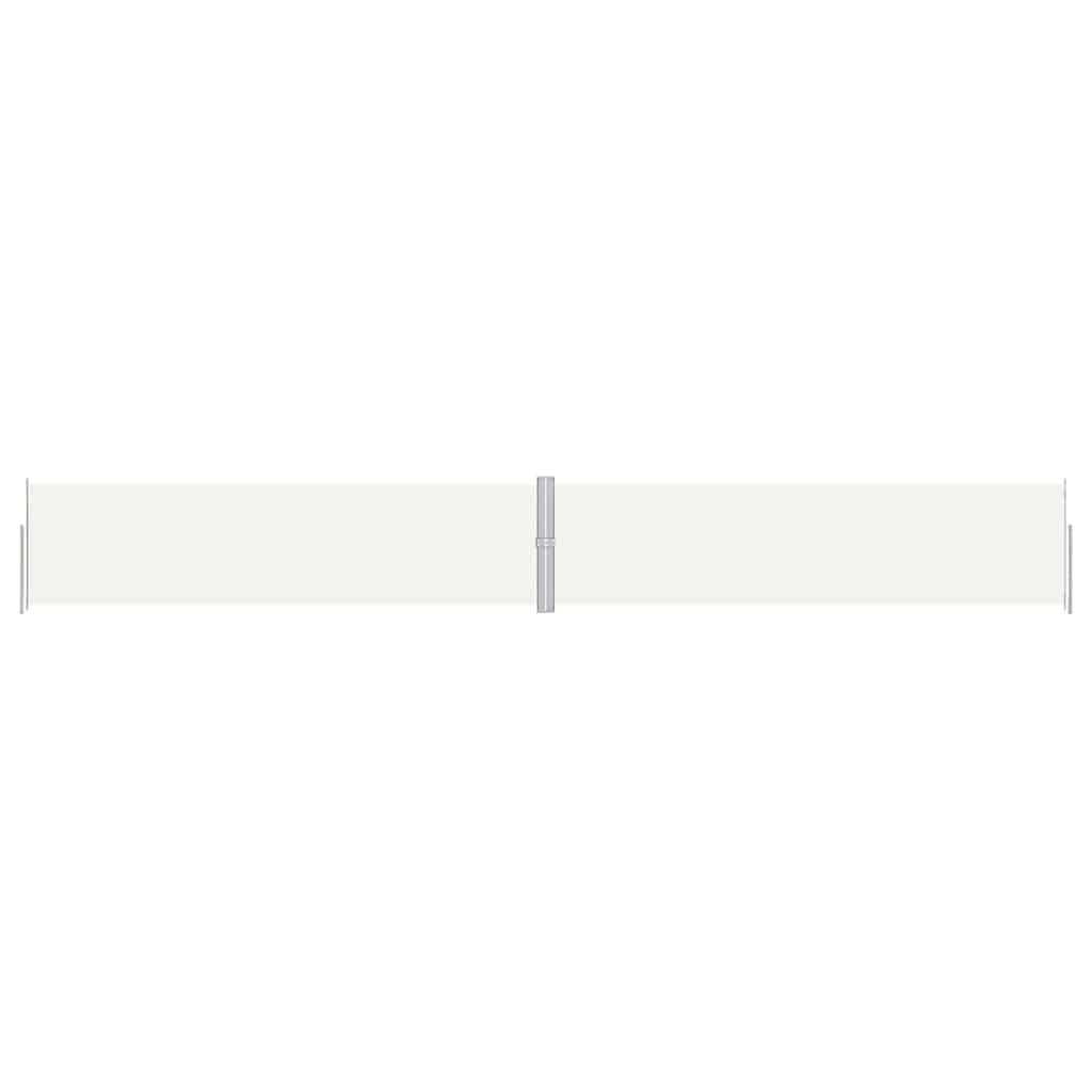 vidaXL Retractable Side Awning Cream 160x1200 cm