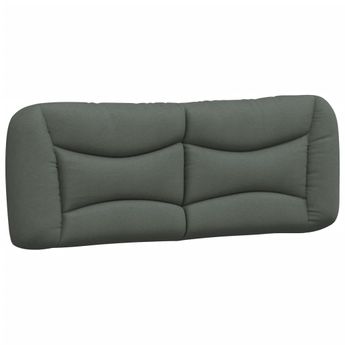 vidaXL Headboard Cushion "Hvar" Dark Gray 53.9" Fabric