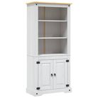 vidaXL Cupboard Mexican Pine Corona Range White 80x40x170 cm