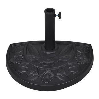 vidaXL Resin Half Round Parasol Base