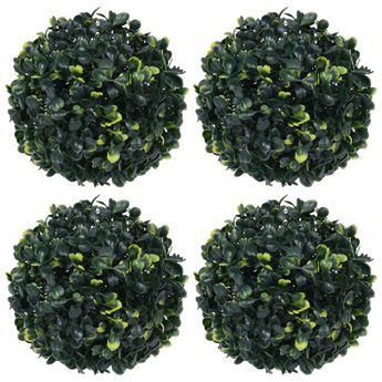 vidaXL Artificial Boxwood Balls 4 pcs 12 cm