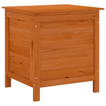 vidaXL Garden Storage Box Brown 50x49x56,5 cm Solid Wood Fir