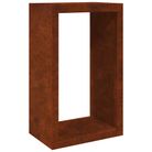 vidaXL Firewood Rack 60x40x100 cm Weathering Steel