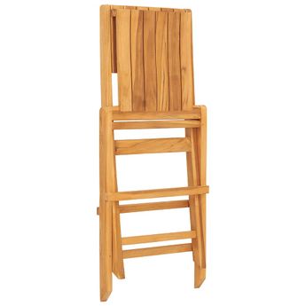 vidaXL Folding Garden Chairs 8 pcs 47x62x90 cm Solid Wood Teak