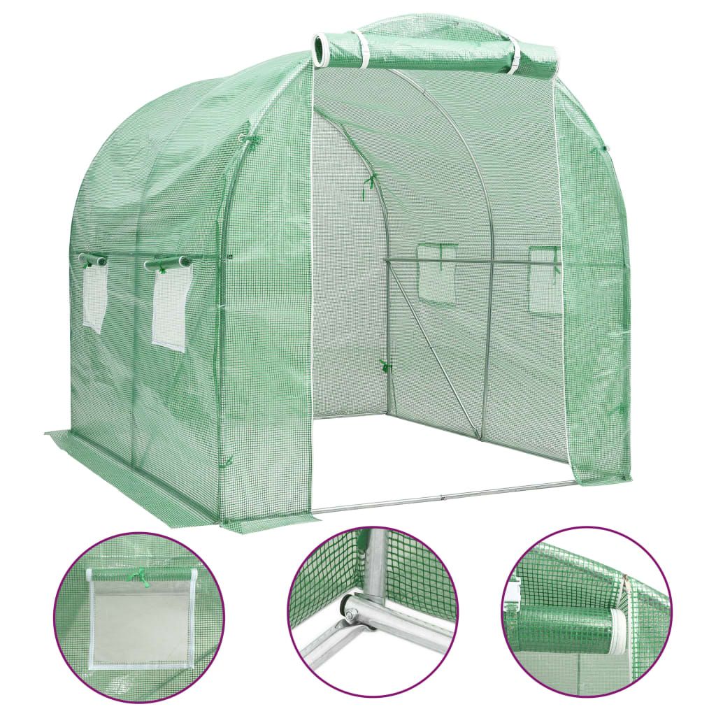 vidaXL Greenhouse 43.1 ftÂ² 6.6'x6.6'x6.6'