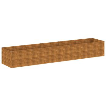 vidaXL Garden Raised Bed 479x100x69 cm Corten Steel