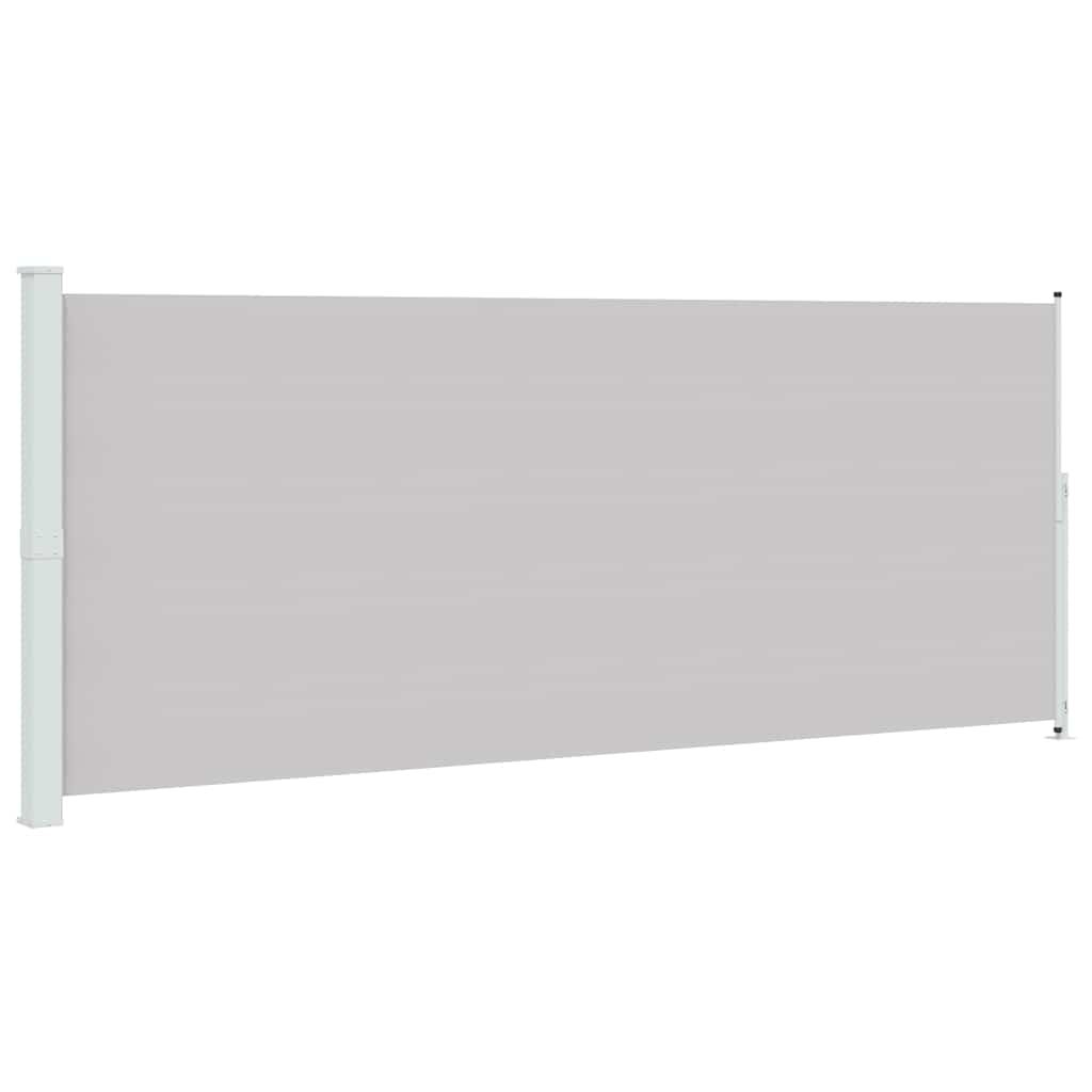vidaXL Patio Retractable Side Awning 78.7"x196.9" Gray