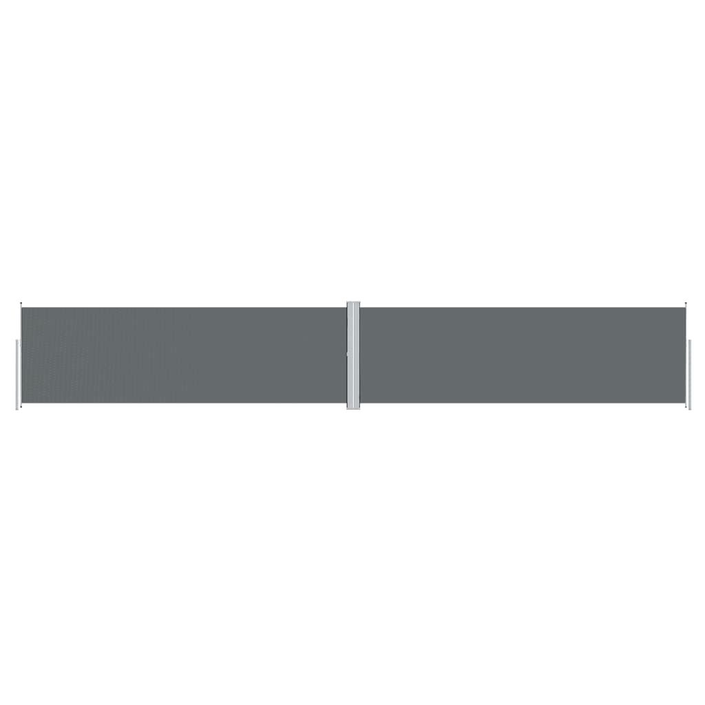 vidaXL Retractable Side Awning Anthracite 63"x393.7"