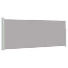 vidaXL Retractable Side Awning 47.2" x118.1" Gray